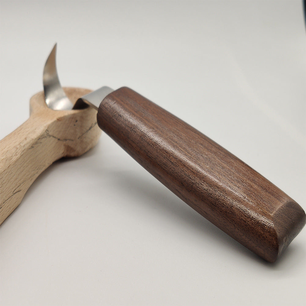 Walnut Handle Wood Carving Tool Set | Professional Woodworking Kit