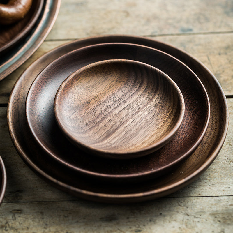 Black Walnut Wooden Serving Bowl