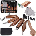 Walnut Handle Wood Carving Tool Set | Professional Woodworking Kit